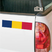 Vlag van Tsjaad Bumpersticker (Op Truck)
