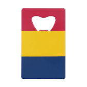 Vlag van Tsjaad Creditkaart Flessenopener (Voorkant)