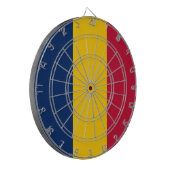 Vlag van Tsjaad Dartbord (Voorkant Links)