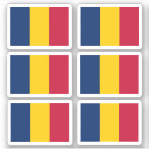 Vlag van Tsjaad - een collectie sticker