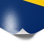 Vlag van Tsjaad Foto Afdruk (Hoek)