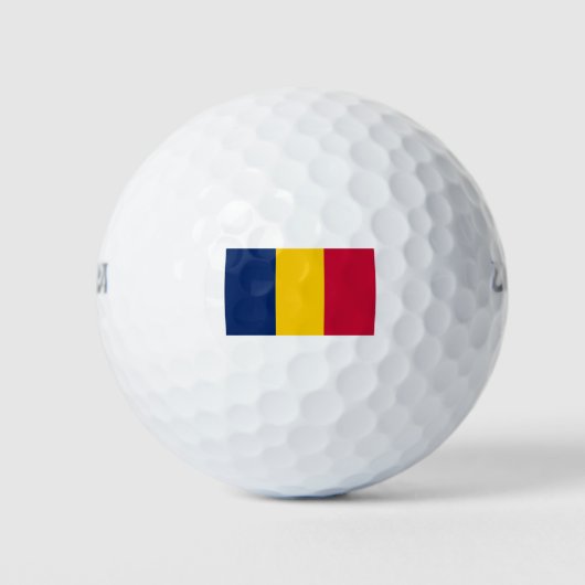 Vlag van Tsjaad Golfballen (Voorkant)