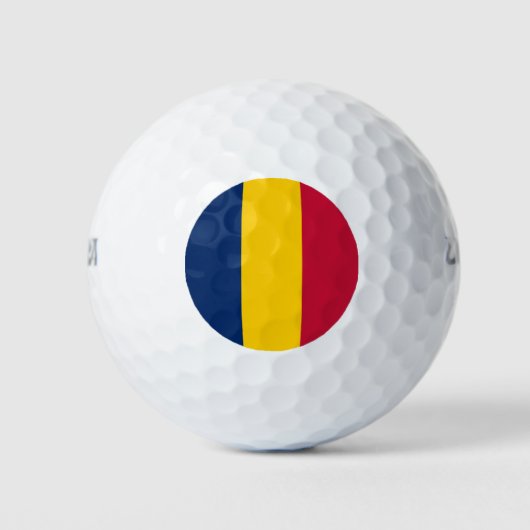 Vlag van Tsjaad Golfballen (Voorkant)