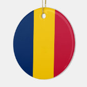Vlag van Tsjaad Keramisch Ornament (Links)