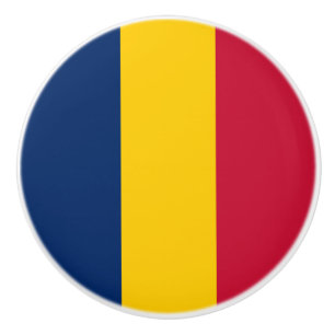 Vlag van Tsjaad Keramische Knop