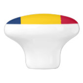 Vlag van Tsjaad Keramische Knop (Zijkant)