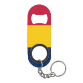 Vlag van Tsjaad Mini Flessenopener (Achterkant)