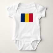 Vlag van Tsjaad Romper (Voorkant)