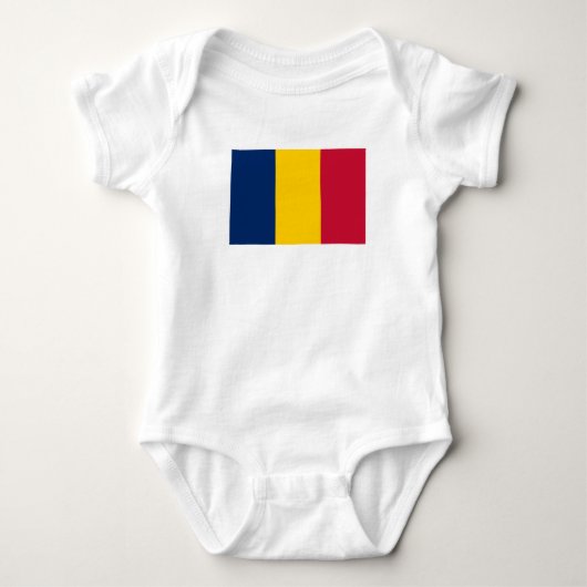 Vlag van Tsjaad Romper (Voorkant)