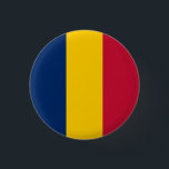 Vlag van Tsjaad Ronde Button 3,2 Cm<br><div class="desc">Patriottische vlag van Tsjaad.</div>