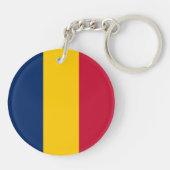 Vlag van Tsjaad Sleutelhanger (Achterkant)