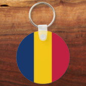 Vlag van Tsjaad Sleutelhanger (Achterkant)