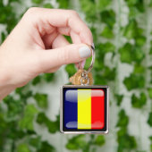 Vlag_van_Tsjaad Sleutelhanger (Hand)