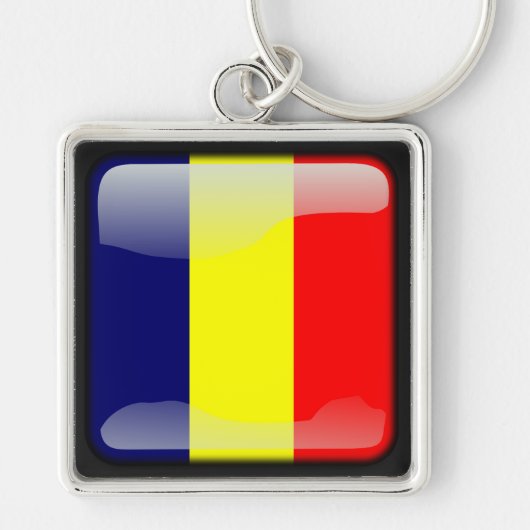 Vlag_van_Tsjaad Sleutelhanger (Voorkant)