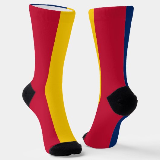 Vlag van Tsjaad Sokken (Gebogen)