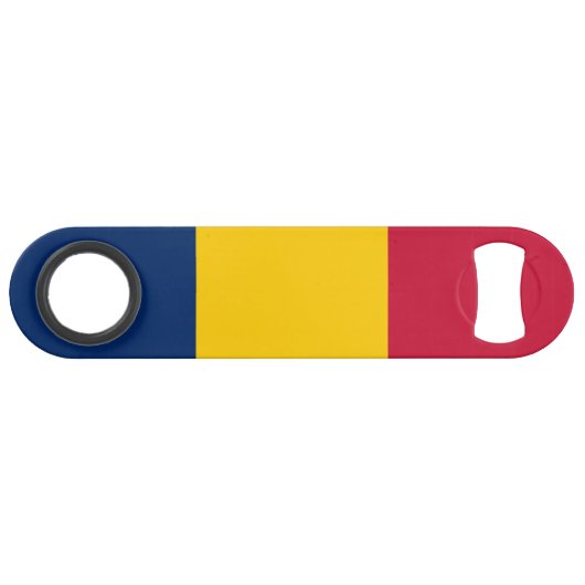 Vlag van Tsjaad Speed Flessenopener (Voorkant (Horizontaal))