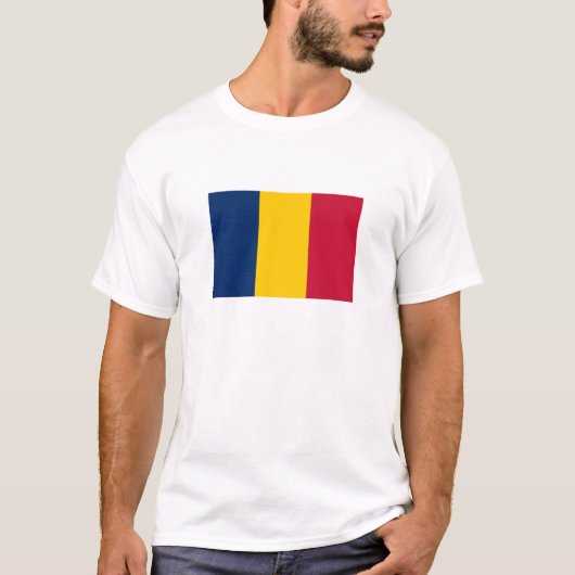 Vlag van Tsjaad T-shirt (Voorkant)