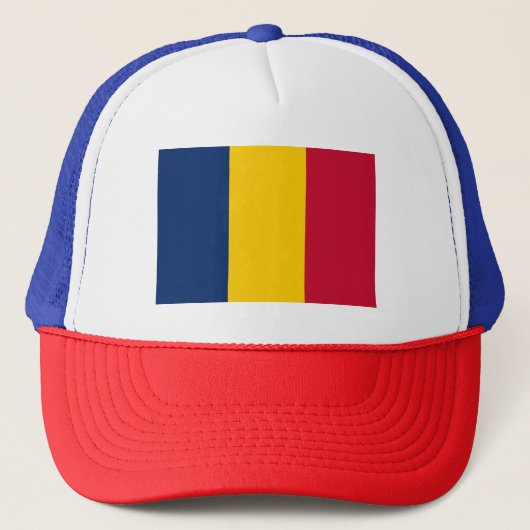 Vlag van Tsjaad Trucker Pet (Voorkant)