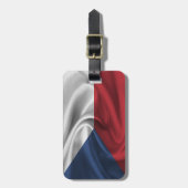 Vlag van Tsjechië Bagagelabel (Voorkant verticaal)