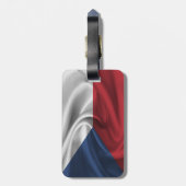Vlag van Tsjechië Bagagelabel (Achterkant verticaal)