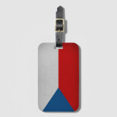 Vlag van Tsjechië Bagagelabel (Voorkant (verticaal))