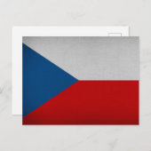 Vlag van Tsjechië Briefkaart (Voorkant / Achterkant)