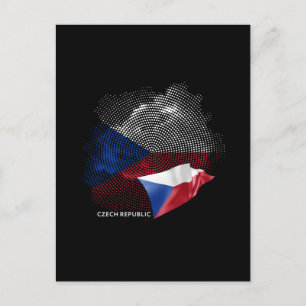 Vlag van Tsjechië Briefkaart