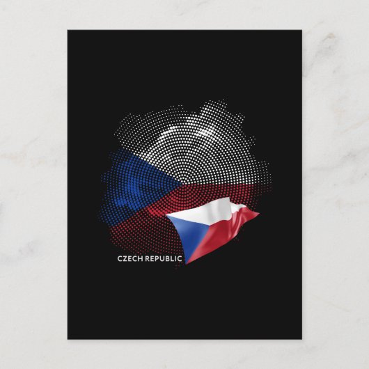 Vlag van Tsjechië Briefkaart (Voorkant)