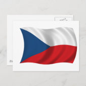 Vlag van Tsjechië Briefkaart (Voorkant / Achterkant)
