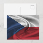 Vlag van Tsjechië Briefkaart (Voorkant / Achterkant)