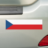 Vlag van Tsjechië Bumpersticker (Op auto)