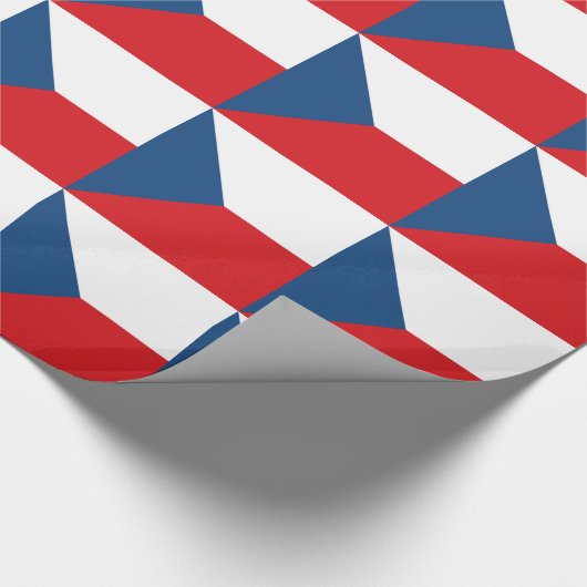 Vlag van Tsjechië Cadeaupapier (Hoek)