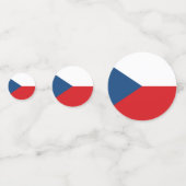 Vlag van Tsjechië Confetti (Achterkanten)