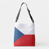 Vlag van Tsjechië Crossbody Tas (Achterkant)