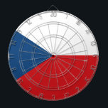 Vlag van Tsjechië Dartbord<br><div class="desc">Vlag van Tsjechië</div>