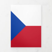 Vlag van Tsjechië Drieluik Kaart (Cover)