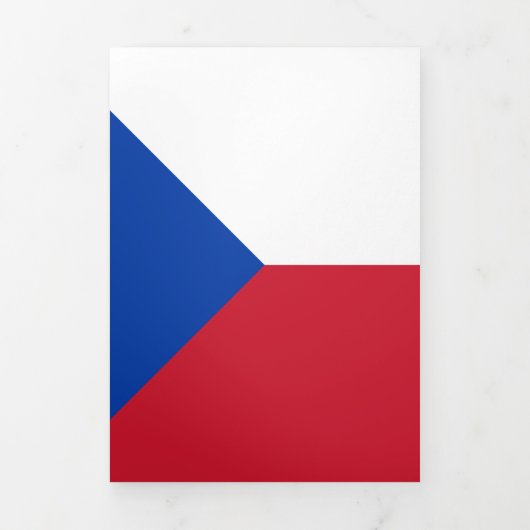Vlag van Tsjechië Drieluik Kaart (Cover)