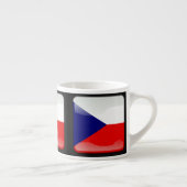 Vlag van Tsjechië Espresso Kop (Rechts)