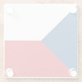 Vlag van Tsjechië Glazen Onderzetter (Achterkant)