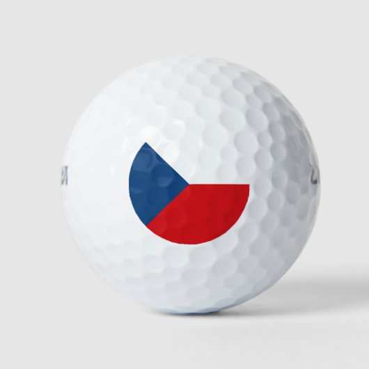 Vlag van Tsjechië Golfballen (Voorkant)