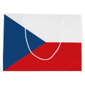 Vlag van Tsjechië Groot Cadeauzakje (Achterkant)