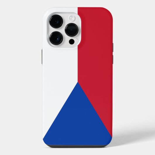 Vlag van Tsjechië iPhone Hoesje (Achterkant)