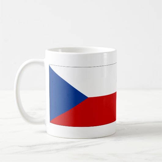 Vlag van Tsjechië Koffiemok (Links)