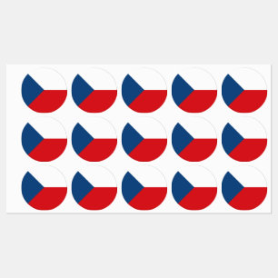 Vlag van Tsjechië Labels