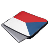 Vlag van Tsjechië Laptop Sleeve (Voorkant onderkant)