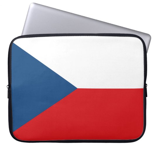 Vlag van Tsjechië Laptop Sleeve (Voorkant)