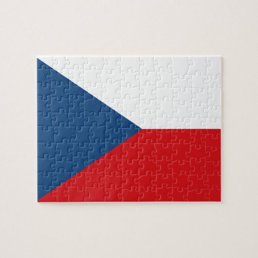 Vlag van Tsjechië Legpuzzel (Horizontaal)