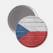 Vlag van Tsjechië Magneet (Voorkant / Achterkant)