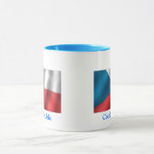 Vlag van Tsjechië Mok (Midden)