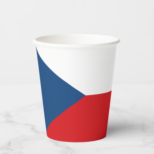 Vlag van Tsjechië Papieren Bekers (Voorkant)